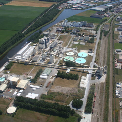 luchtfotozoutverwerkingsbedrijf Nedmag in Veendam