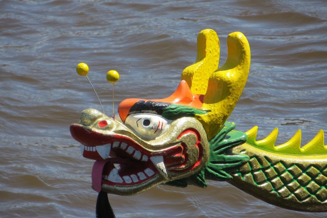 Drakenbootrace in Dokkum