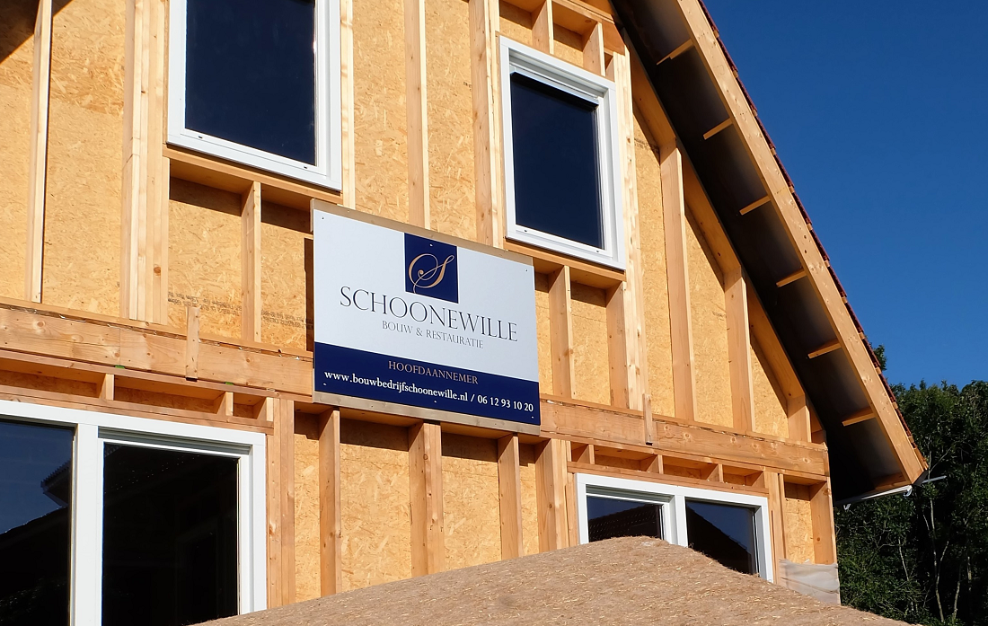 Schoonewille bouwt duurzaam met vlas en hout