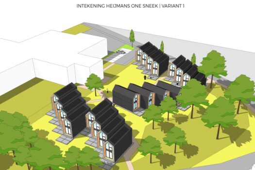 Primeur voor Noord-Nederland - 20 verplaatsbare huizen in Sneek