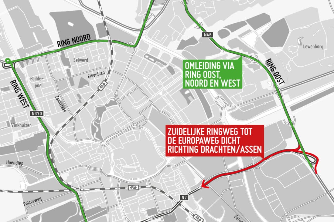 Zuidelijke ringweg in zomer zes weken dicht vanaf Euvelgunne tot Europaweg