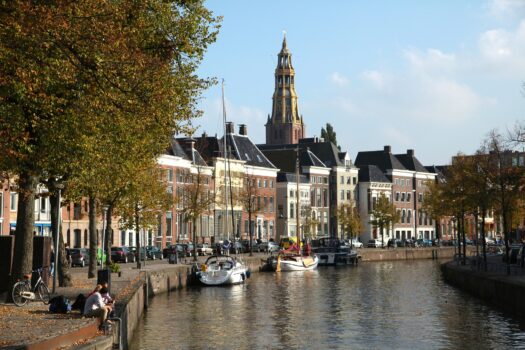 Minder logistiek vervoer in de stad Groningen