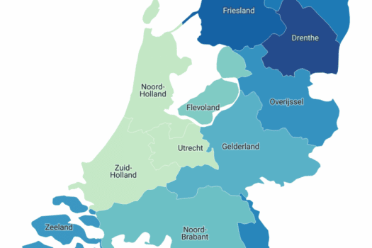 Laadpaal in het Noorden acht keer verder weg dan in de Randstad