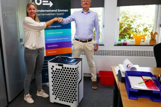 Emmense technologie Pure Breeze zorgt voor virusvrije vergaderlucht bij Ondernemend Emmen