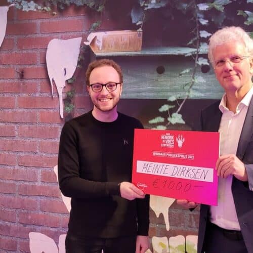 Meinte Dirksen wint publieksprijs Hendrik de Vriesstipendium