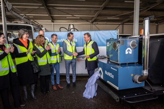 VolkerWessels en Groningen Airport Eelde werken samen om uitstoot stikstof te verminderen met NoNOx filter