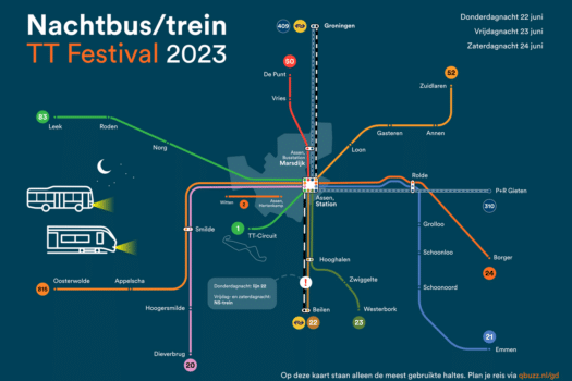 TT en TT-festival goed bereikbaar met extra openbaar vervoer