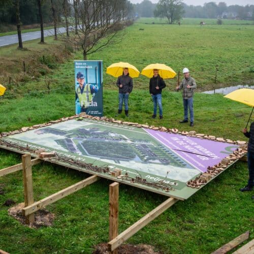 Natuurinclusief bouwbord: werk van Heijmans en studenten Firda Drachten