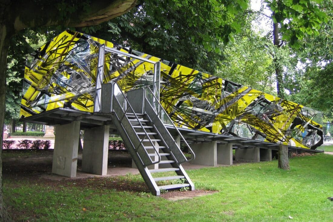 Nieuwe installatie Tschumipaviljoen gemaakt door Groninger kunstenaar Jimi Kleinbruinink
