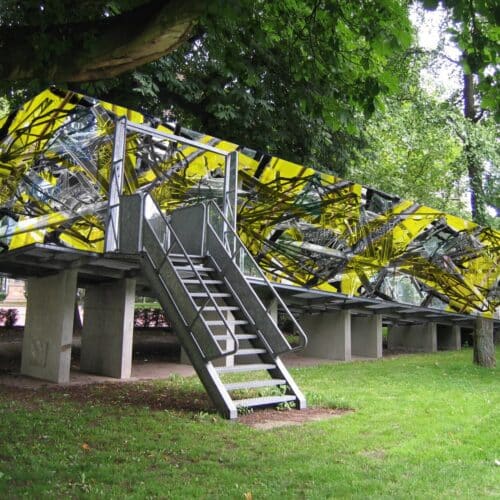 Nieuwe installatie Tschumipaviljoen gemaakt door Groninger kunstenaar Jimi Kleinbruinink