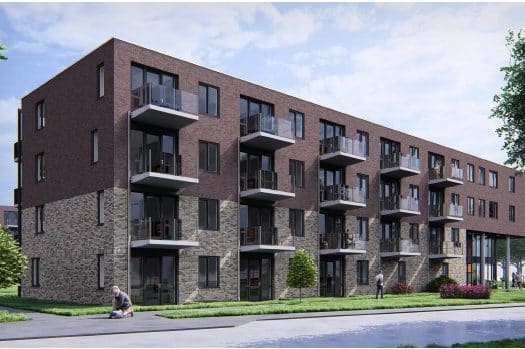 Lefier en Dura Vermeer bouwen 66 nieuwe sociale huurappartementen in Emmermeer