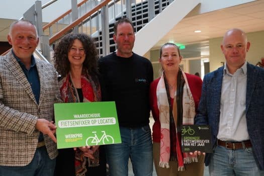 WerkPro uitgeroepen tot Groningse Fietswerkgever van het jaar